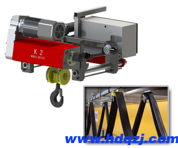 European style single beam crane electric hoist
