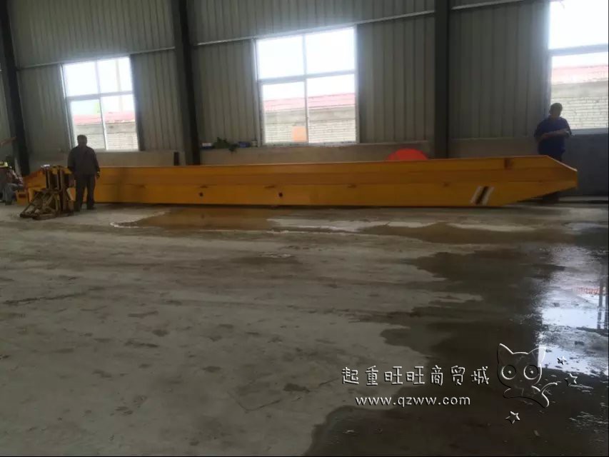 Installation process picture of electric single beam crane