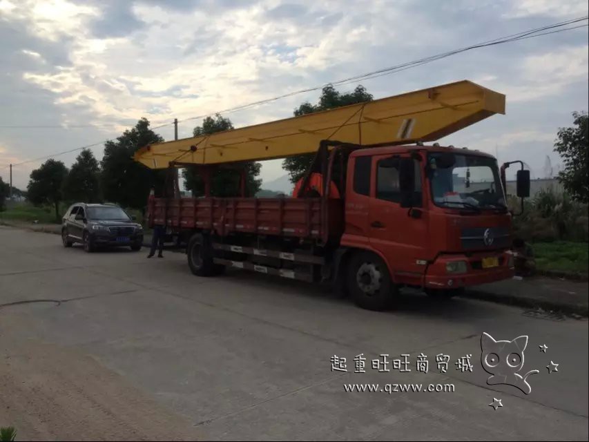 Installation process picture of electric single beam crane