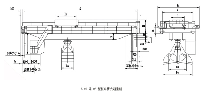 QZType grab bridge crane图纸