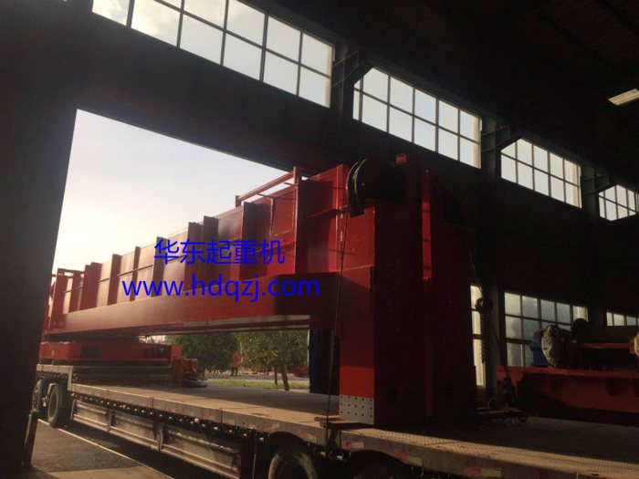 32/5tonLHDouble beam bridge crane with electric hoist