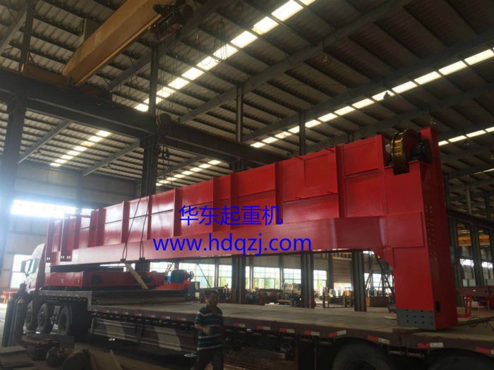 32/5tonLHDouble beam bridge crane with electric hoist