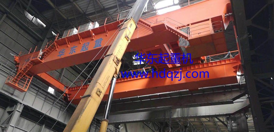 50/10tonQDYType double beam metallurgical bridge crane