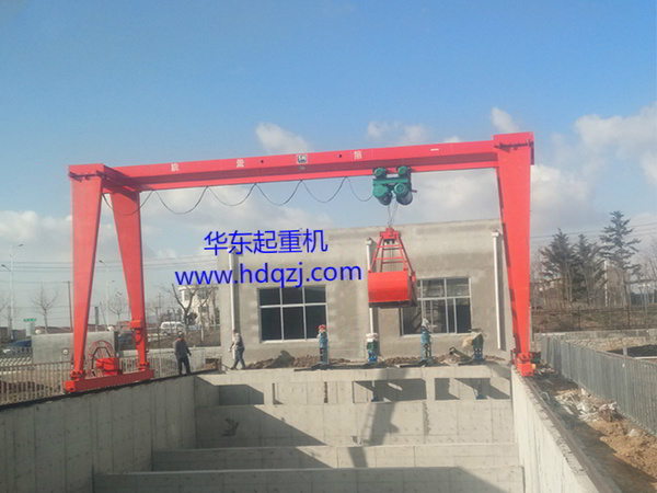 MHZType single beam grab gantry crane|MHZType grab gantry crane