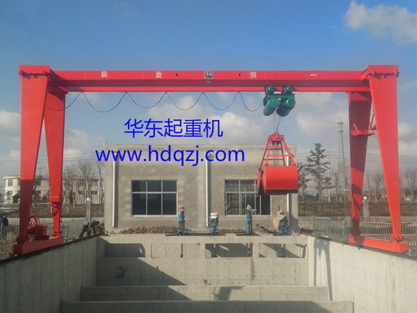 MHZType single beam grab gantry crane|MHZType grab gantry crane