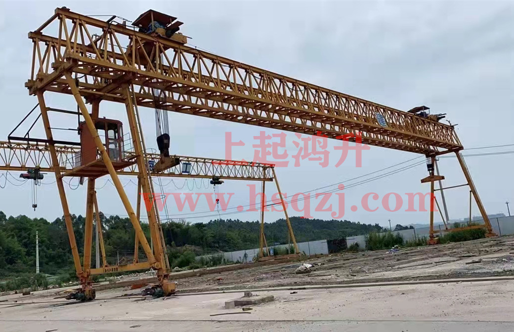 50+50Rental of ton double trolley road bridge gantry crane|Rental of double hook beam lifting machine