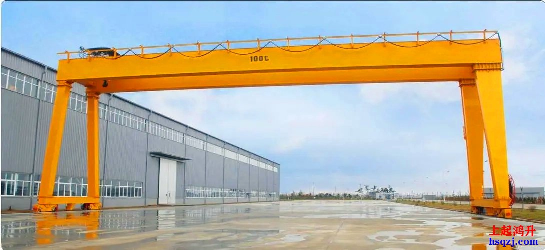 Electric double beam gantry crane